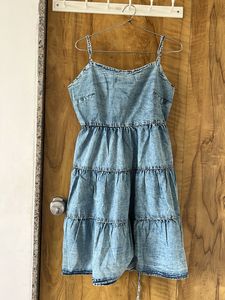 Cute Denim Tiered Sundress