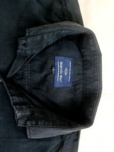 Men's Black Button-Down Shirt