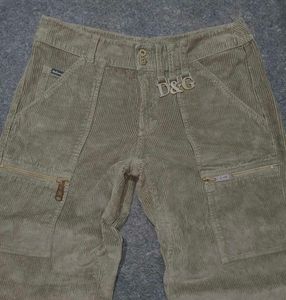 ​D&amp;G (Dolce &amp; Gabbana) Vintage Corduroy Cargo Pant