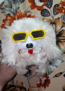 Cute Dog Plush Toy with Sunglasses