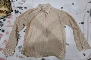 Striped Button-Up Shirt