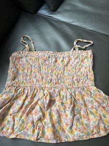 Floral Smocked Tank Top