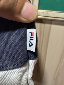 FILA Colorblock Premium Canvas Tote Bag