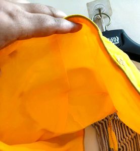 Vibrant Yellow Embroidered Blouse 44