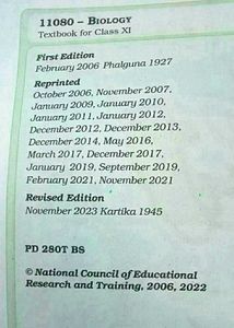 Biology Textbook for Class XI