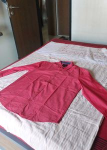 Men's Pink Long Sleeve Shirt