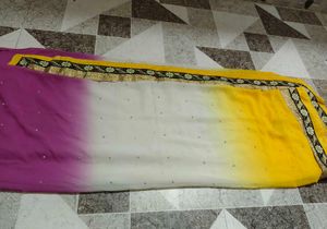 Beautiful Ombre Saree with Embellishments