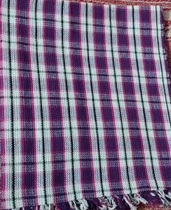 Purple Checkered Towel
