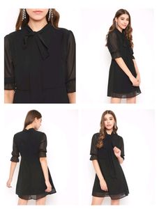 Berrylush Women Fit &amp; Flare Black Dress