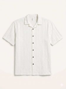 Men's Textured Short Sleeve Shirt