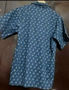 Navy Blue Half Sleeves Shirt For 40 Chest
