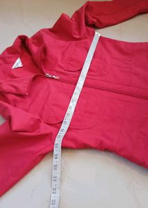 Coral Jacket with Pockets