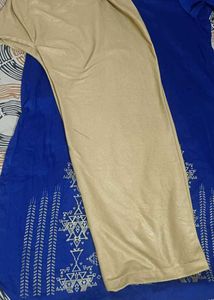 Vibrant Blue Kurta with Silver Print