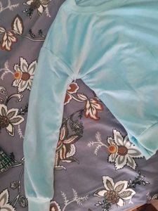 Light Blue Graphic Sweatshirt