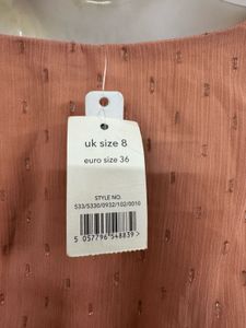 Peach Ruffle Wrap Dress UKSize 8 (S- M)