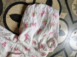 Cute Puff Sleeve Top with Floral Print
