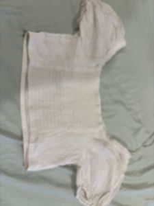 White Broderie Anglaise Crop Top