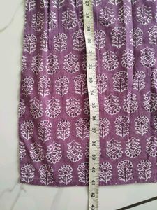 purple kurti set