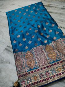 New Stunning satin banarasi silk saree