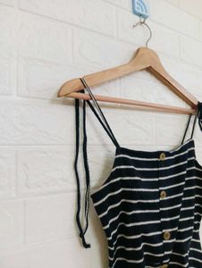 Striped Button-Down Sun Dress