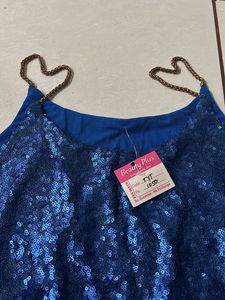 Blue Sequins Top on sale
