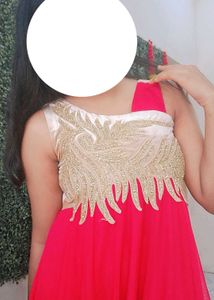 Red Partywear Gown