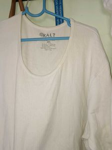 Cozy White Long Sleeve Pajama Set