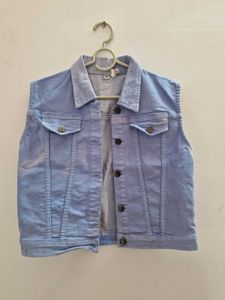 Light Blue Denim Vest