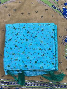 Floral Print Dupatta with tassels