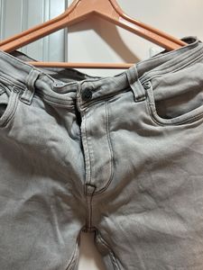 Grey Wash Jeans, Waist- 36 Strechable