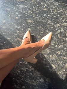Chic Nude Pointed Toe Heels