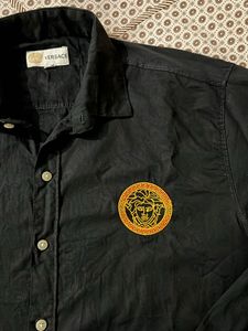 Versace Black Button-Down Shirt