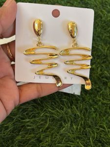 Chic Gold-Tone Statement Earrings
