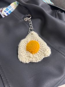 Handmade Crochet Egg Bag Charm 🥚 | Cute Keychain
