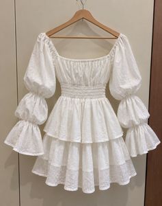 White Flared Dress