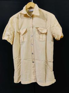 Classic Light Yellow Button-Up Shirt