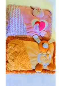 🔖🥳combo childrens.Cute Bunny Pillows👶🏻🚼