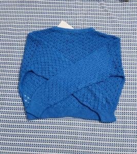 Blue Knit Sweater