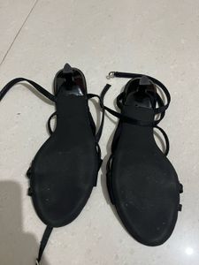 Black Strappy Heels. Size - 35