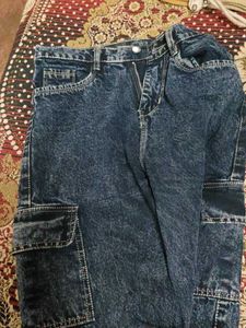 ZARA Dark blue colour CARGO Jeans negotiable price