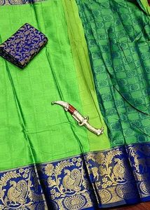 Elegant Green Banarasi Silk Saree