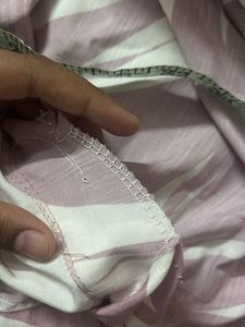 Stylish Pink Floral Print Kurta