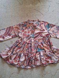 Boho Paisley Print Mini Dress