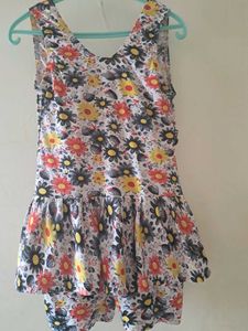 Cute Floral Swimsuit Set