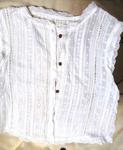 White Embroidered Blouse