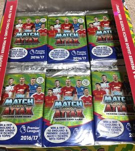gold foil football cards match attax