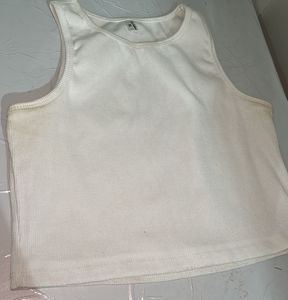 Ribbed White Tank Top - Casual Chic