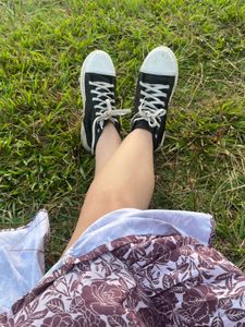 floral long skirt
