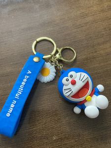 Cute Rubber Doraemon Key Chain