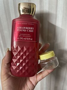 BBW Starwberry pound cake body wash decant